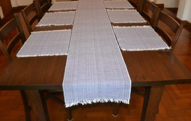 Blue Handwoven Table Runner