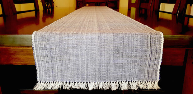 Blue Handwoven Table Runner - Image 4