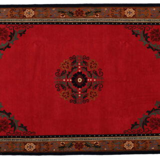 Handmade Nepali area rug made of wool and 100 knots per square inch. The piece you need for interior design home decor.