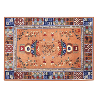 Hand-knotted area rug home decor