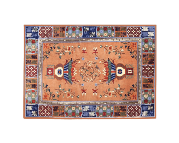 Hand-knotted area rug home decor