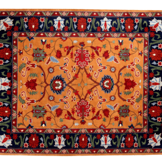 Hand-knotted area rug